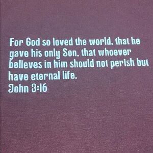 George Purple Tee with White Text